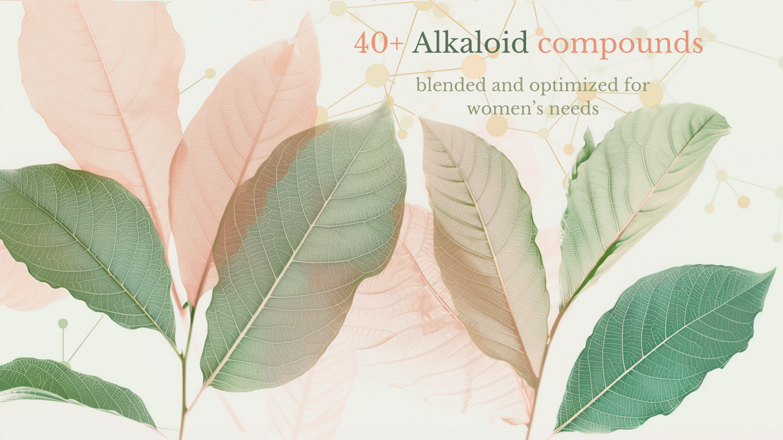 SheLeaf Kratom leaves undergo scientific analysis of Kratom Alkaloid for precision tailored effects for women